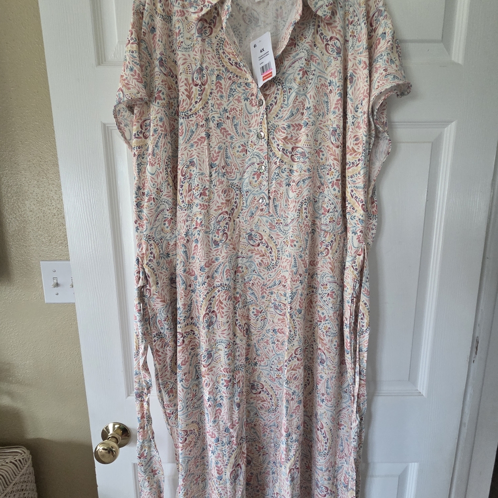 Lucky Brand Multicolor Paisley Dress